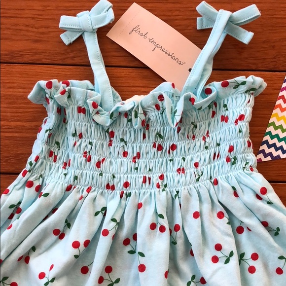 First Impressions Baby Girls Cherry Printed Sundress Dress Choose Size First Impressions Baby Girls Cherry Printed Sundress Dress Choose Size